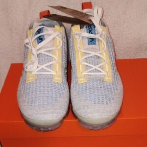 Mens Blue and Yellow Athletic Shoes